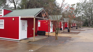 Cabins left side close